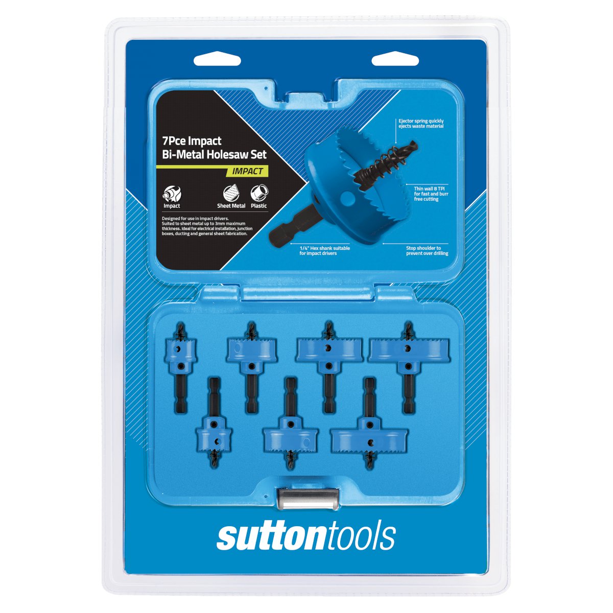 Bi Metal Holesaw Impact Sets Sutton Tools